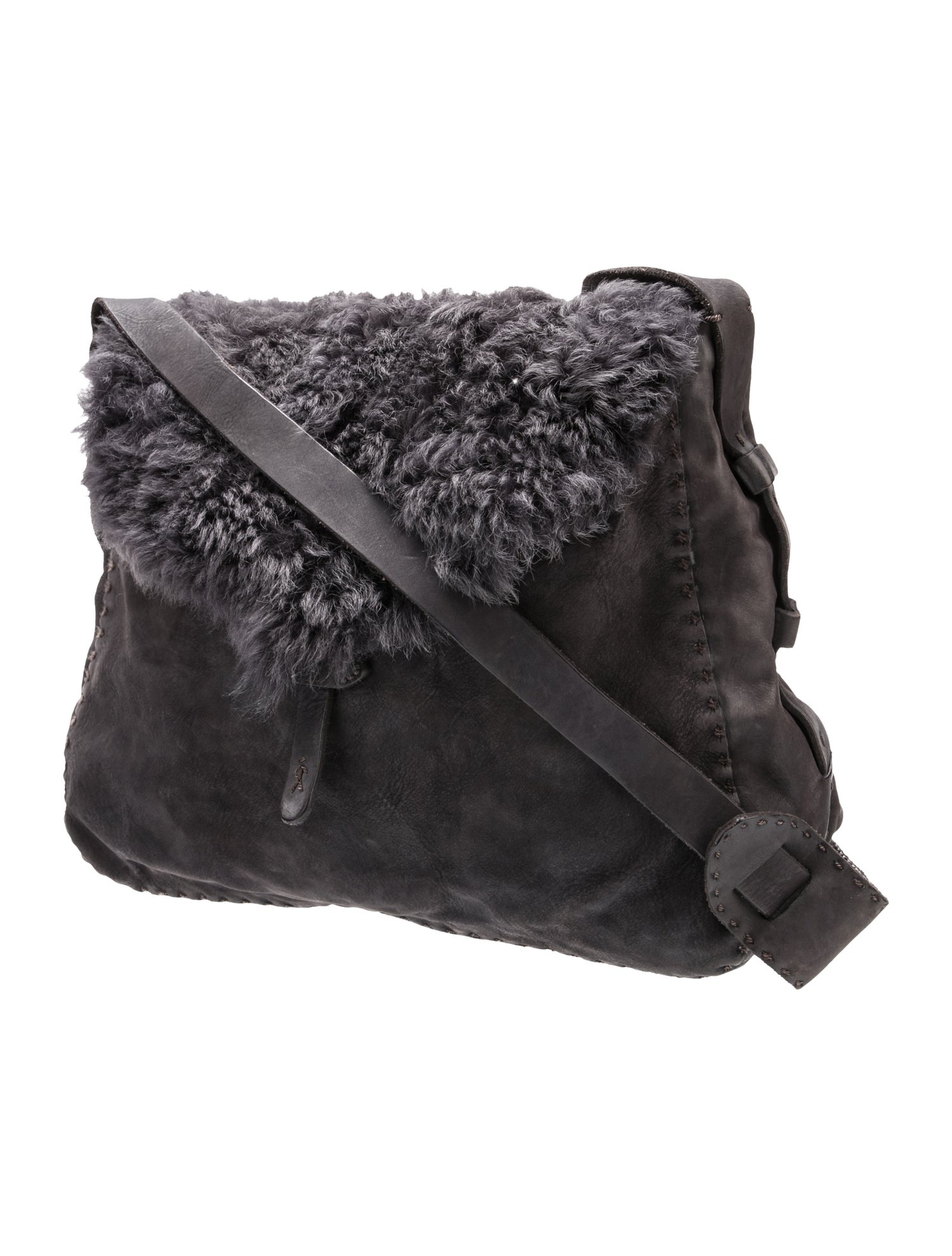 Henri Bendel Leather Messenger Bag